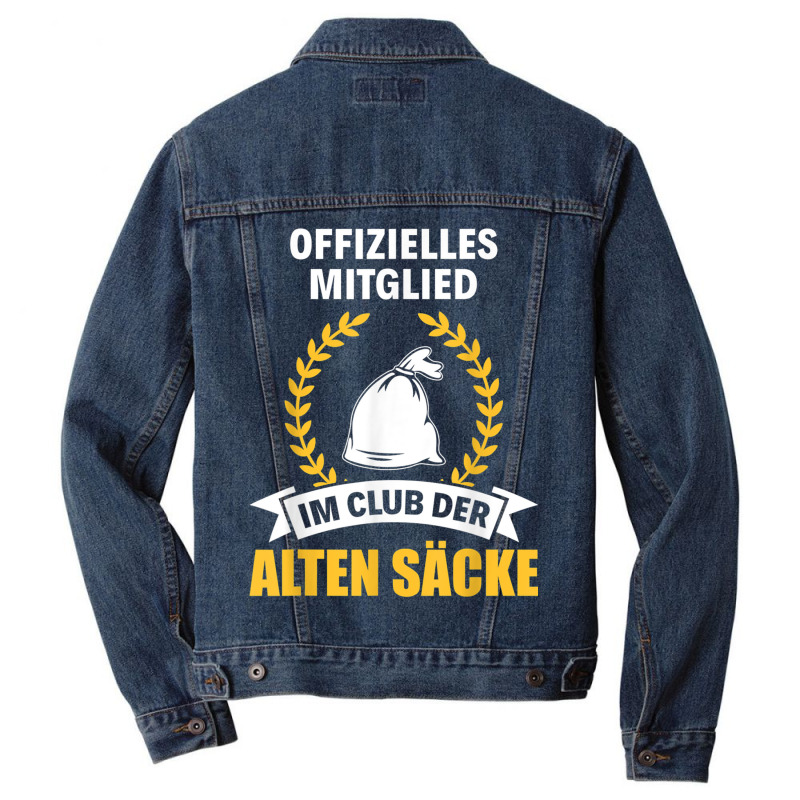 Alter Sack Birthday Grandpa Rentner Club Der Old Sacks Men Denim Jacket | Artistshot