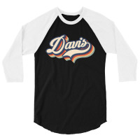 I Love Davis City Usa Retro Vintage 3/4 Sleeve Shirt | Artistshot