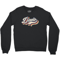 I Love Davis City Usa Retro Vintage Crewneck Sweatshirt | Artistshot