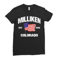 Milliken Colorado Co Usa Stars & Stripes Vintage Style Ladies Fitted T-shirt | Artistshot