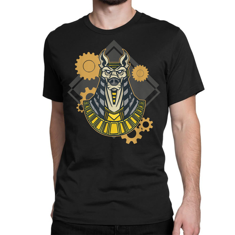 Vintage Steampunk Dog Egypt God Pharao Anubis T Shirt Classic T-shirt by cm-arts | Artistshot