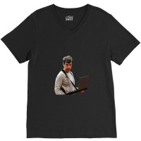 The Rehearsal Nathan With Laptop Harness V-neck Tee | Artistshot