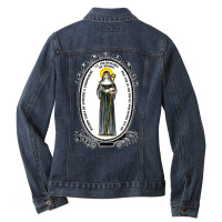 Saint Hildegard Of Bingen Scivias Catholic Mystic Visionary Tank Top Ladies Denim Jacket | Artistshot