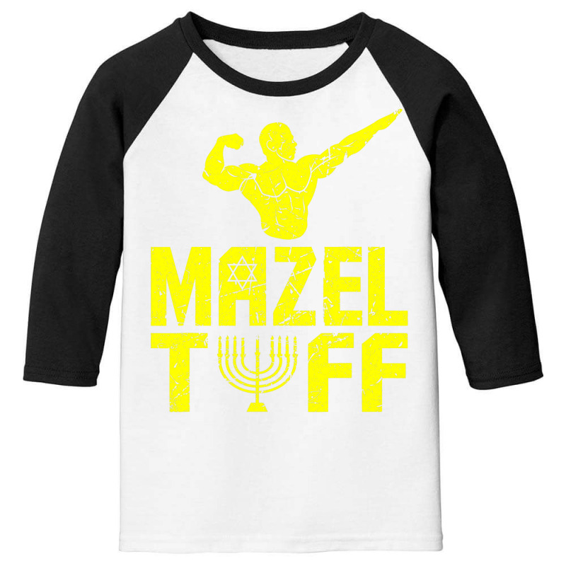 Mazel Tuff Jewish Strong Jew  For Men Hanukkah Youth 3/4 Sleeve | Artistshot