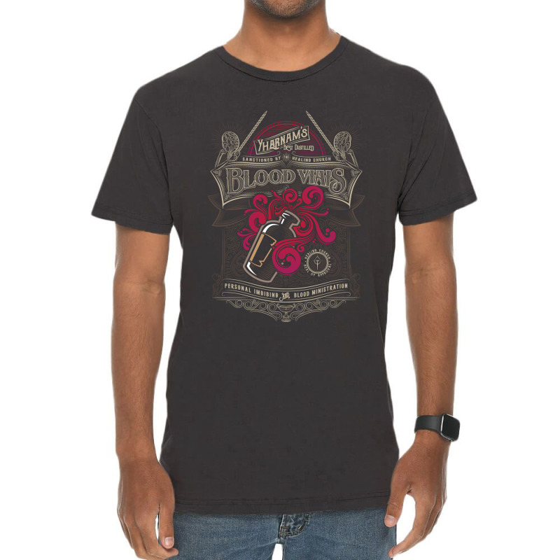 Yharnam S Blood Vials Essential Vintage T-shirt | Artistshot