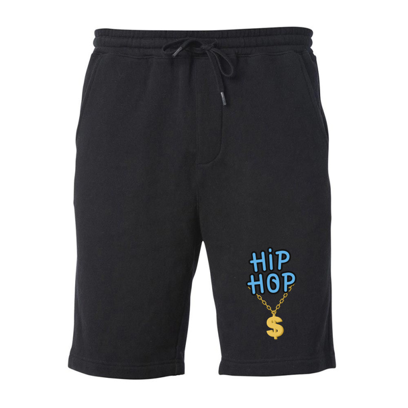 Hip Hop Rap Gangster Rap Break Dance Music Lovers Gold Chains 1 Fleece Short | Artistshot