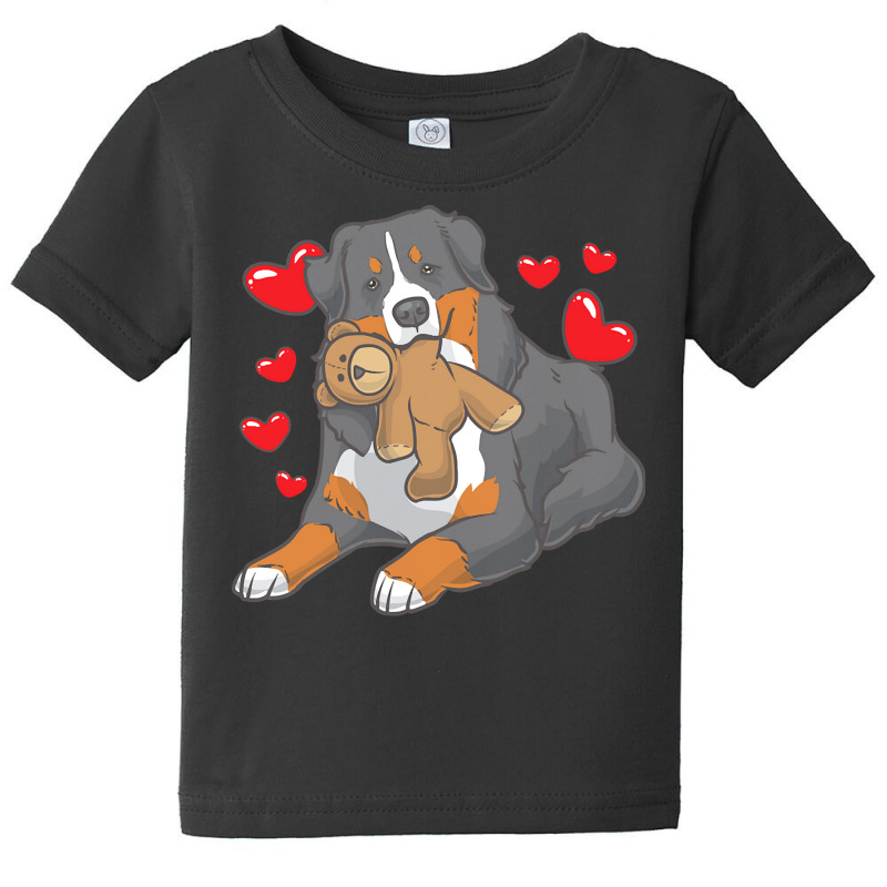 Bernese Mountain Dog T  Shirt Bernese Mountain Dog With Hearts T  Shir Baby Tee | Artistshot