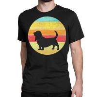 Retro Vintage Aesthetic T  Shirt Retro Basset Hound T Shirt Hoodie Mug Classic T-shirt | Artistshot