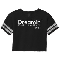 Dreamin' Mlk Martin Luther King Jr 1963 Scorecard Crop Tee | Artistshot