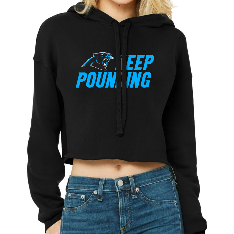 Keep Pounding Cropped Hoodie by meghan irwandi | Artistshot