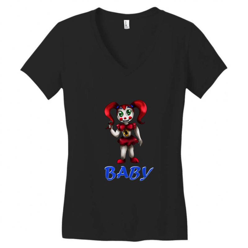 Sister Location Circus Ba Women's V-Neck T-Shirt by GregoryHaverstock | Artistshot