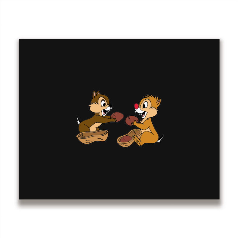 Chip N Dale Peanut Metal Print Horizontal | Artistshot