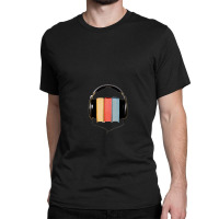 Headphones And Books Classic T-shirt | Artistshot