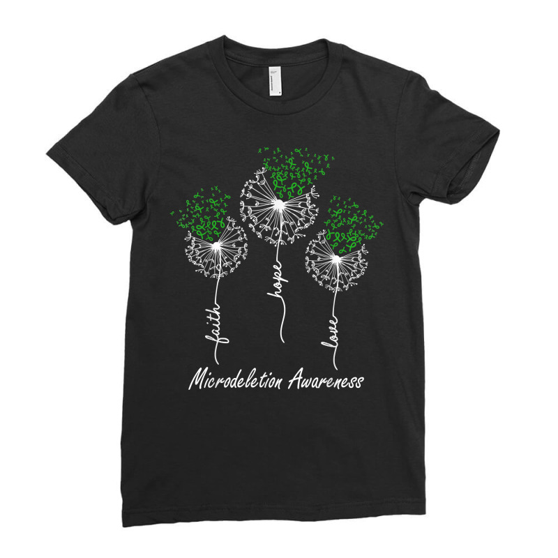 Microdeletion Awareness Faith Hope Love Dandelion T Shirt Ladies Fitted T-Shirt by cm-arts | Artistshot