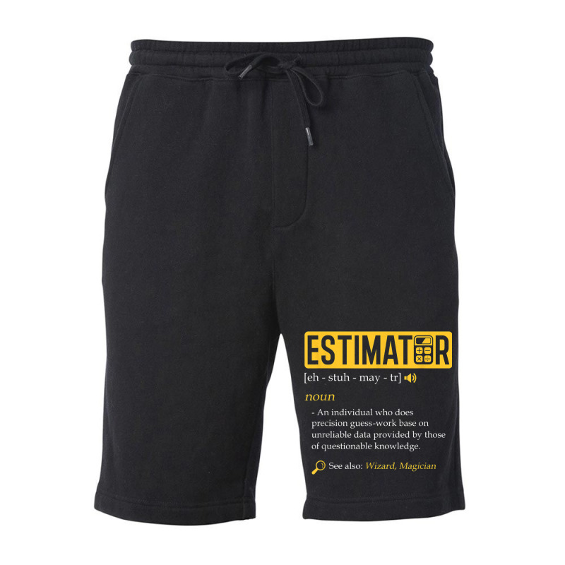 Estimator Estimating Calculations Jobs Fleece Short by Fashzilla | Artistshot