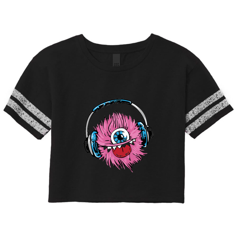 Headphones Monster Scorecard Crop Tee by LarryCory | Artistshot