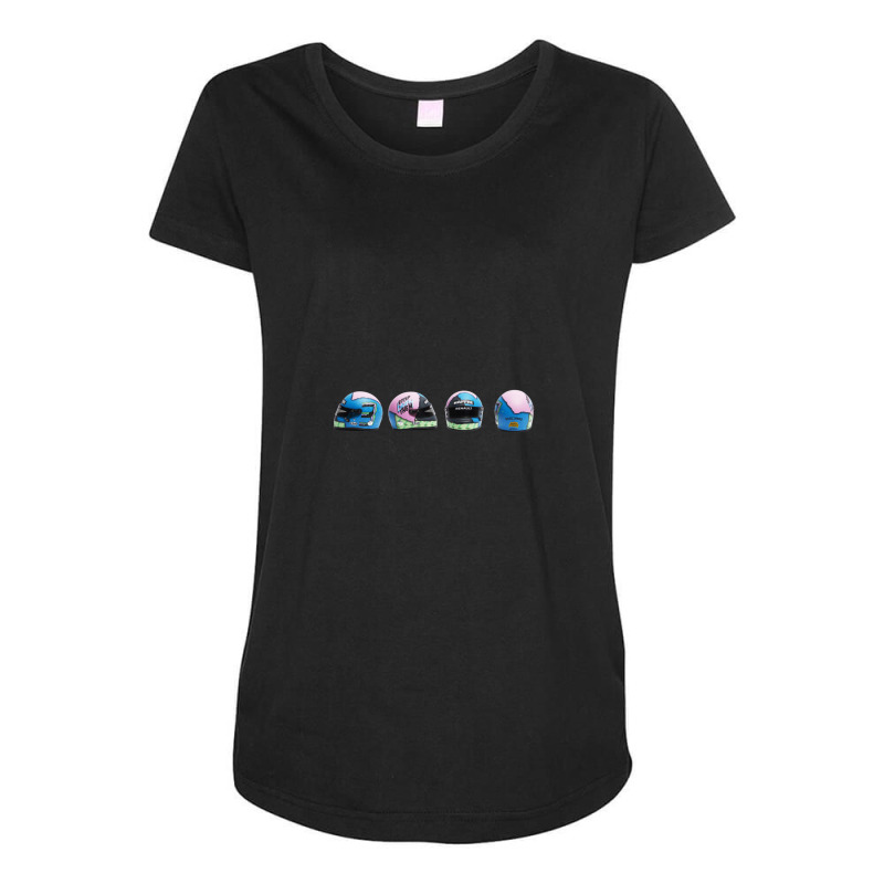 Daniel Ricciardo Helmet Maternity Scoop Neck T-shirt by AngieFurr | Artistshot