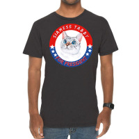 Siamese Tabby Cat T  Shirt Siamese Tabby Cat For President T Shirt Hoo Vintage T-shirt | Artistshot