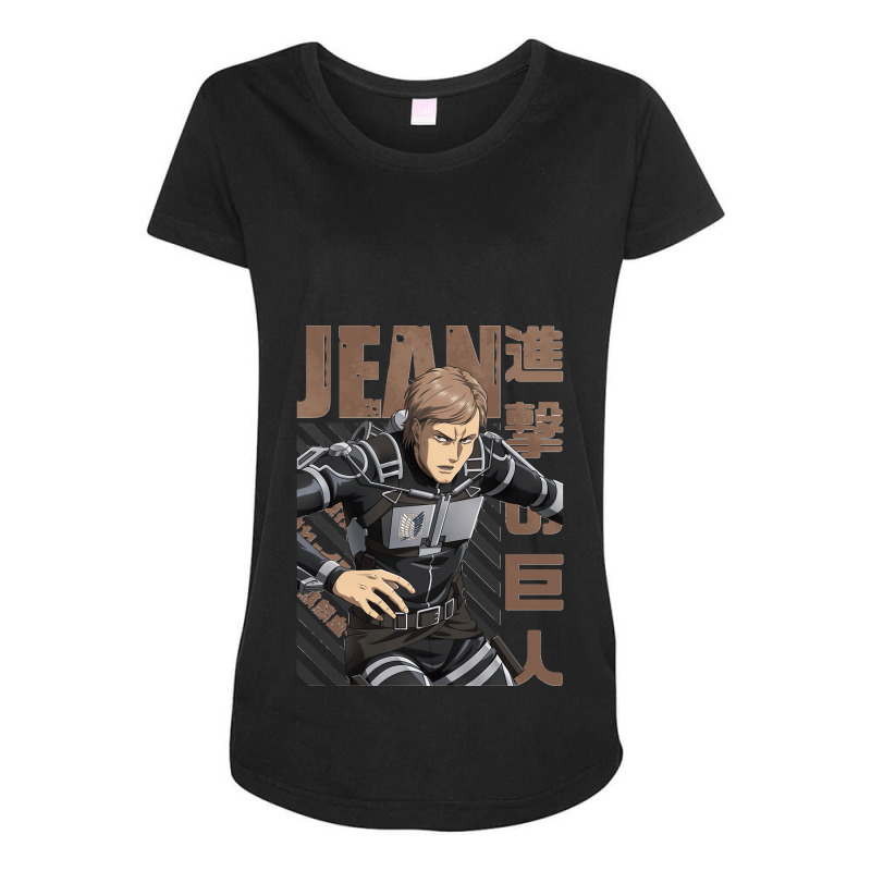 Shingeki No Kyojin Jean Kirstein Maternity Scoop Neck T-shirt by cm-arts | Artistshot