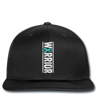 Spina Bifida Warrior   Sideways Teal Awareness Ribbon T Shirt Printed Hat | Artistshot