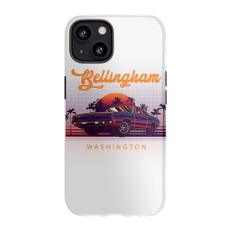 Bellingham Washington Retro Vintage 80s 90s Muscle Cars Retrowave Aest Iphone 13 Case | Artistshot