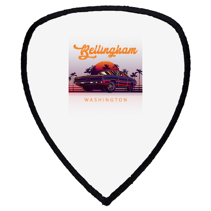 Bellingham Washington Retro Vintage 80s 90s Muscle Cars Retrowave Aest Shield S Patch | Artistshot