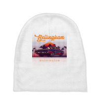 Bellingham Washington Retro Vintage 80s 90s Muscle Cars Retrowave Aest Baby Beanies | Artistshot