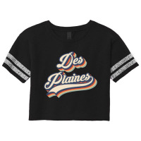 I Love Des Plaines City Usa Retro Vintage Scorecard Crop Tee | Artistshot