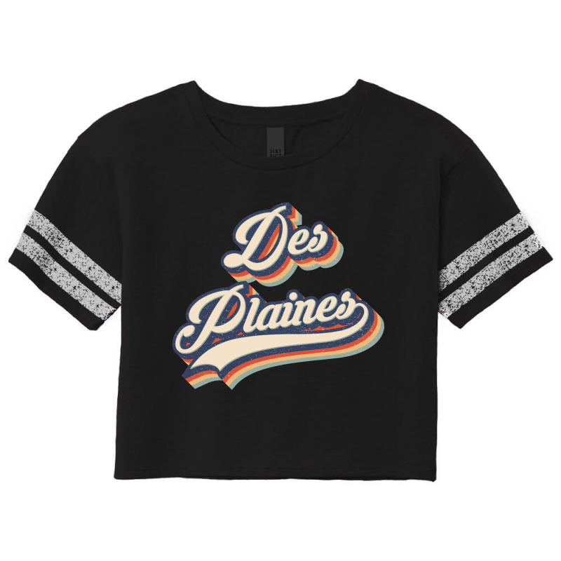 I Love Des Plaines City Usa Retro Vintage Scorecard Crop Tee by HydraAntBoxing | Artistshot