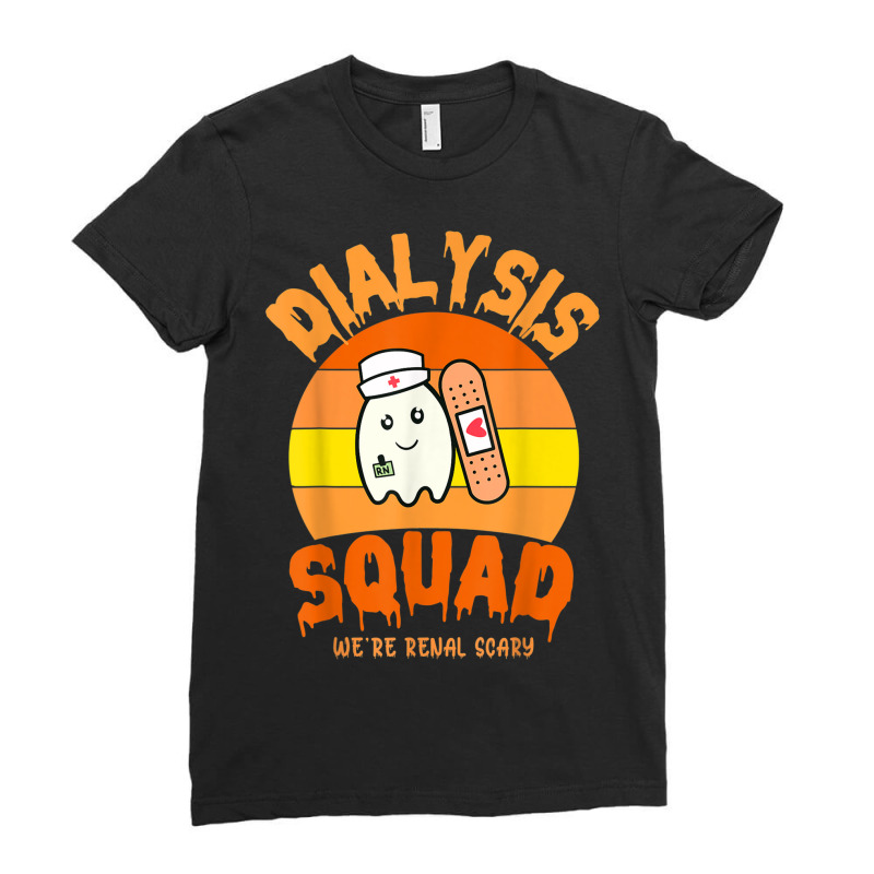 Halloween Dialysis Shirts Dialysis Technician Kidney Squad Ladies Fitted T-Shirt by Outpost | Artistshot