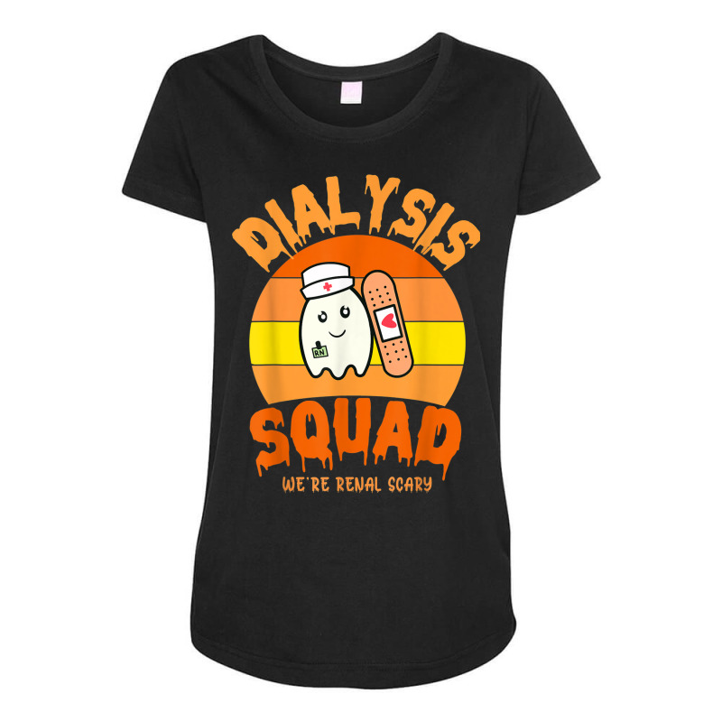 Halloween Dialysis Shirts Dialysis Technician Kidney Squad Maternity Scoop Neck T-shirt by Outpost | Artistshot