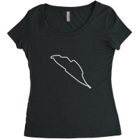 Circuit Gilles Villeneuve [outline] Women's Triblend Scoop T-shirt | Artistshot