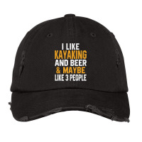 I Like Kayaking And Beer Kayak Lake Life Kanuing Canoeist Premium T Sh Vintage Cap | Artistshot