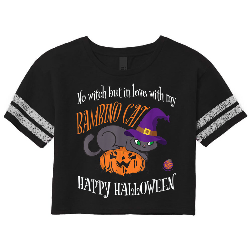 Bambino Cat   Cat Lover Not A Witch Funny Halloween Scorecard Crop Tee by Fashzilla | Artistshot