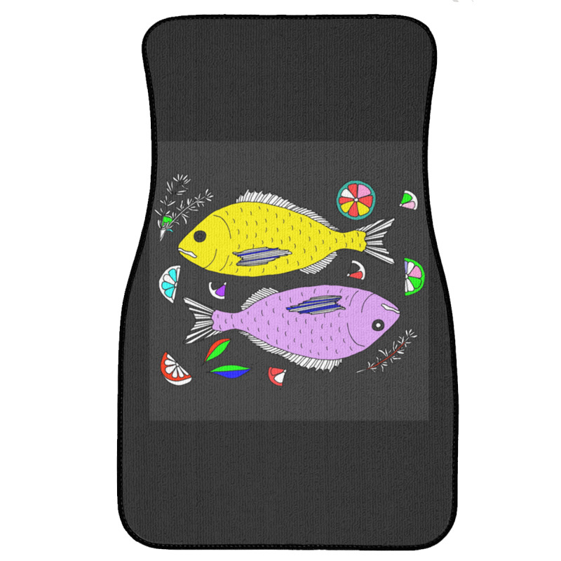 2fish Mix Colour Drowning Front Car Mat | Artistshot