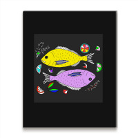 2fish Mix Colour Drowning Metal Print Vertical | Artistshot