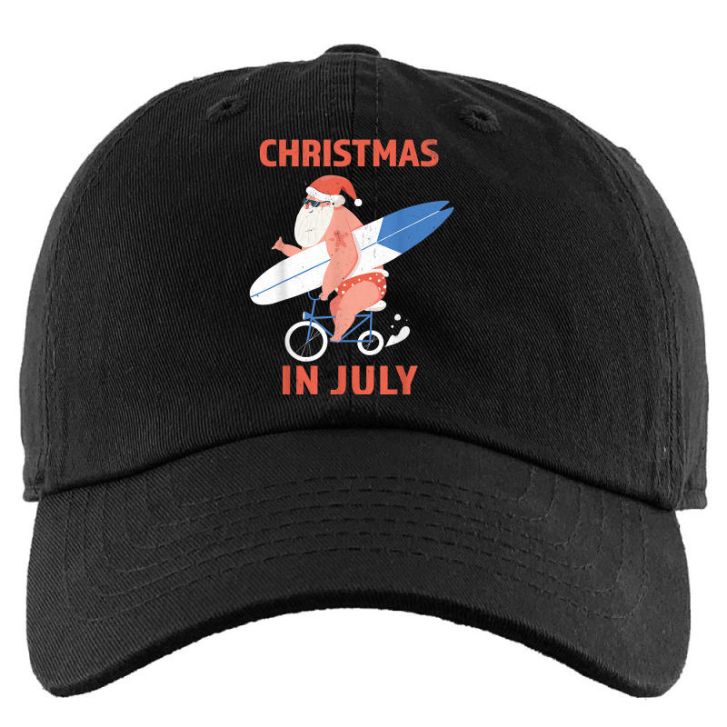 Longboard Santa Christmas In July T Shirt Kids Cap | Artistshot