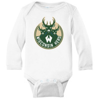 The Wisconsin Herd Basketball Long Sleeve Baby Bodysuit | Artistshot