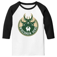 The Wisconsin Herd Basketball Youth 3/4 Sleeve | Artistshot