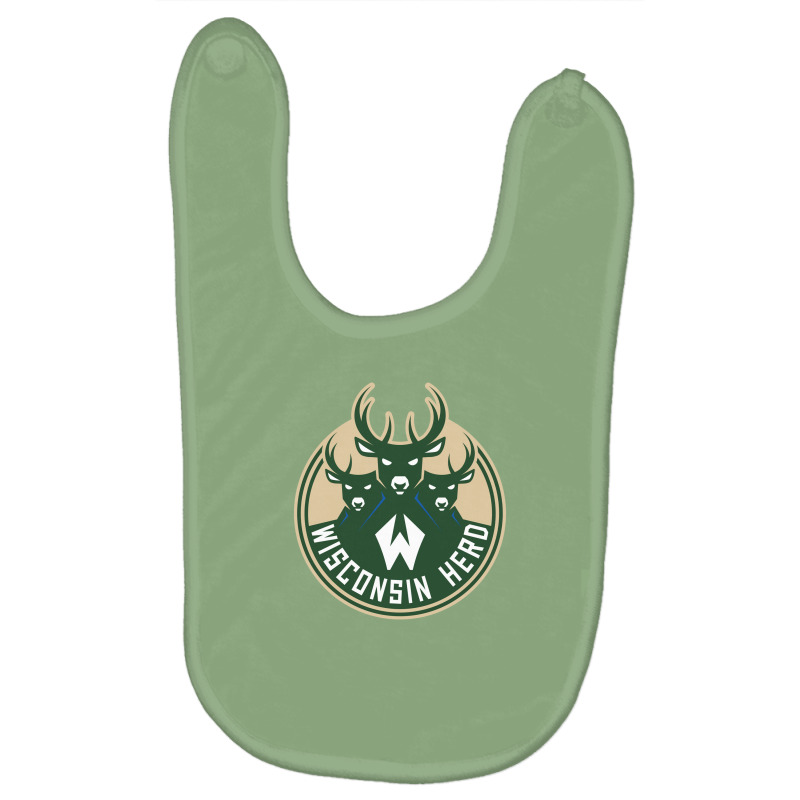 The Wisconsin Herd Basketball Baby Bibs | Artistshot