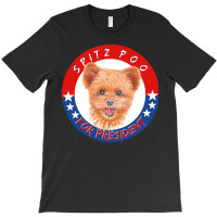 Spitz Gift T  Shirt Spitz Poo For President T Shirt Hoodie Mug Noteboo T-shirt | Artistshot