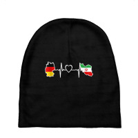 Iran Germany Flag Iranian German Heartbeat Tank Top Baby Beanies | Artistshot