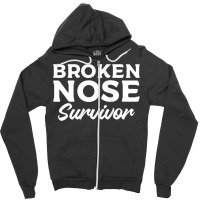 Womens Broken Nose Survivor Broken Bone Injury Recovery Tank Top Zipper Hoodie | Artistshot