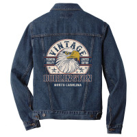 Retro Bald Eagle Burlington North Carolina Vintage Limited Edition Men Denim Jacket | Artistshot