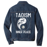 Taoism Inner Peace Daoism Spirituality Enlightenment Men Denim Jacket | Artistshot