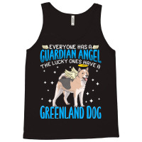 Greenland Dog T  Shirt Greenland Dog With Guardian Angel T  Shirt Tank Top | Artistshot