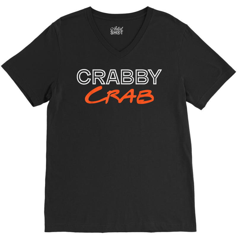 Crabby Crab Joke Crabs Crustacean Lobster T Shirt V-neck Tee | Artistshot