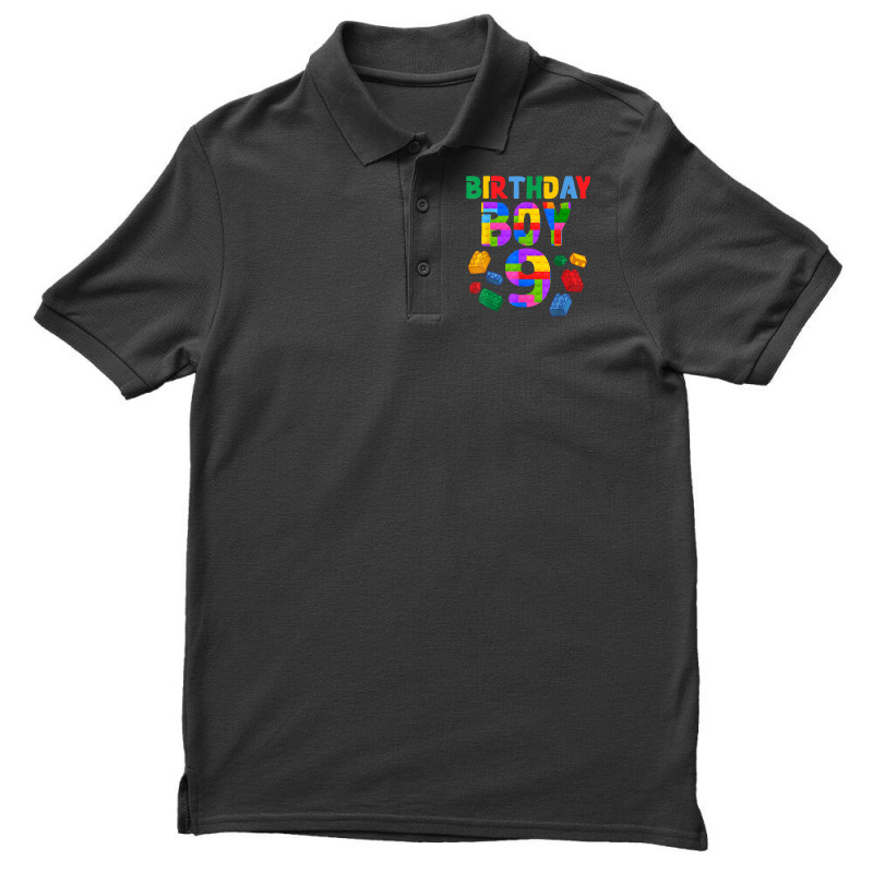 9th Birthday For Master Builder Boy 2013 Block Building Boys Men's Polo Shirt by Outpost | Artistshot