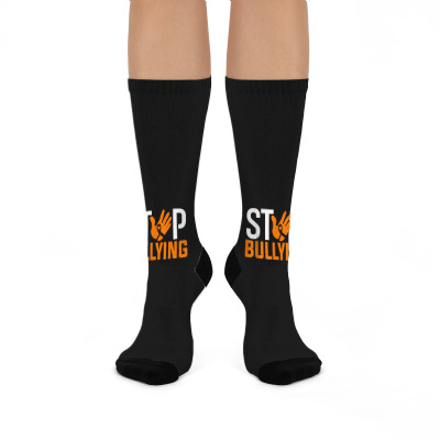 Stop Bullying Unity Day Orange End Bullying Anit Bully Kids Crew Socks ...