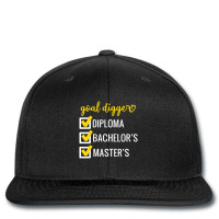 Goal Digger Inspirational Quotes Master's Degree Graduation Printed Hat | Artistshot